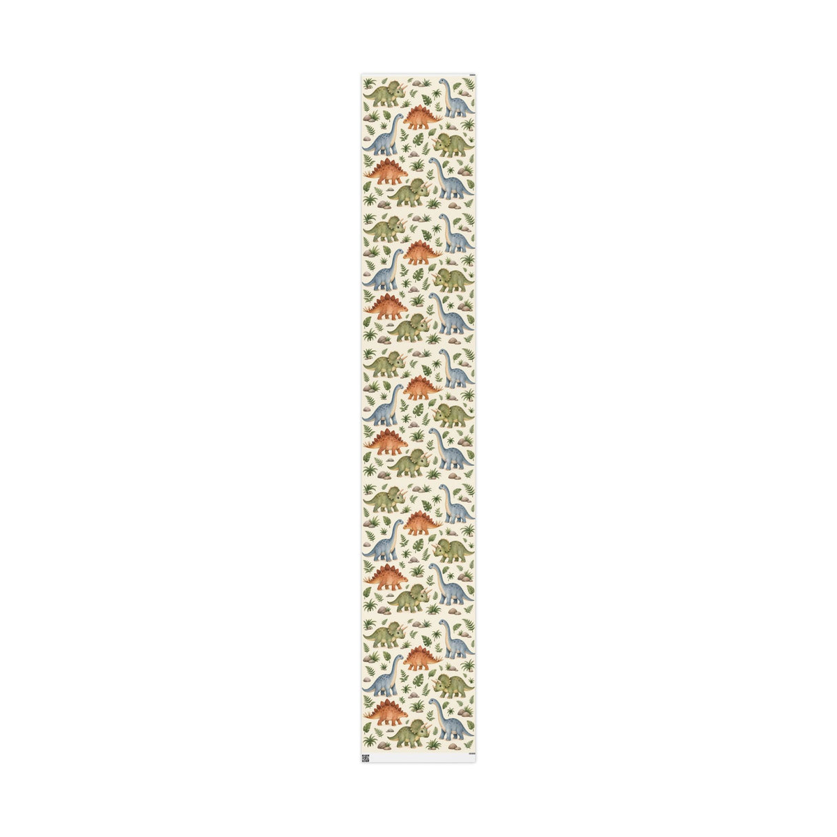 Dinosaur Wrapping Paper Roll — Cute Watercolor Dino Gift Wrap