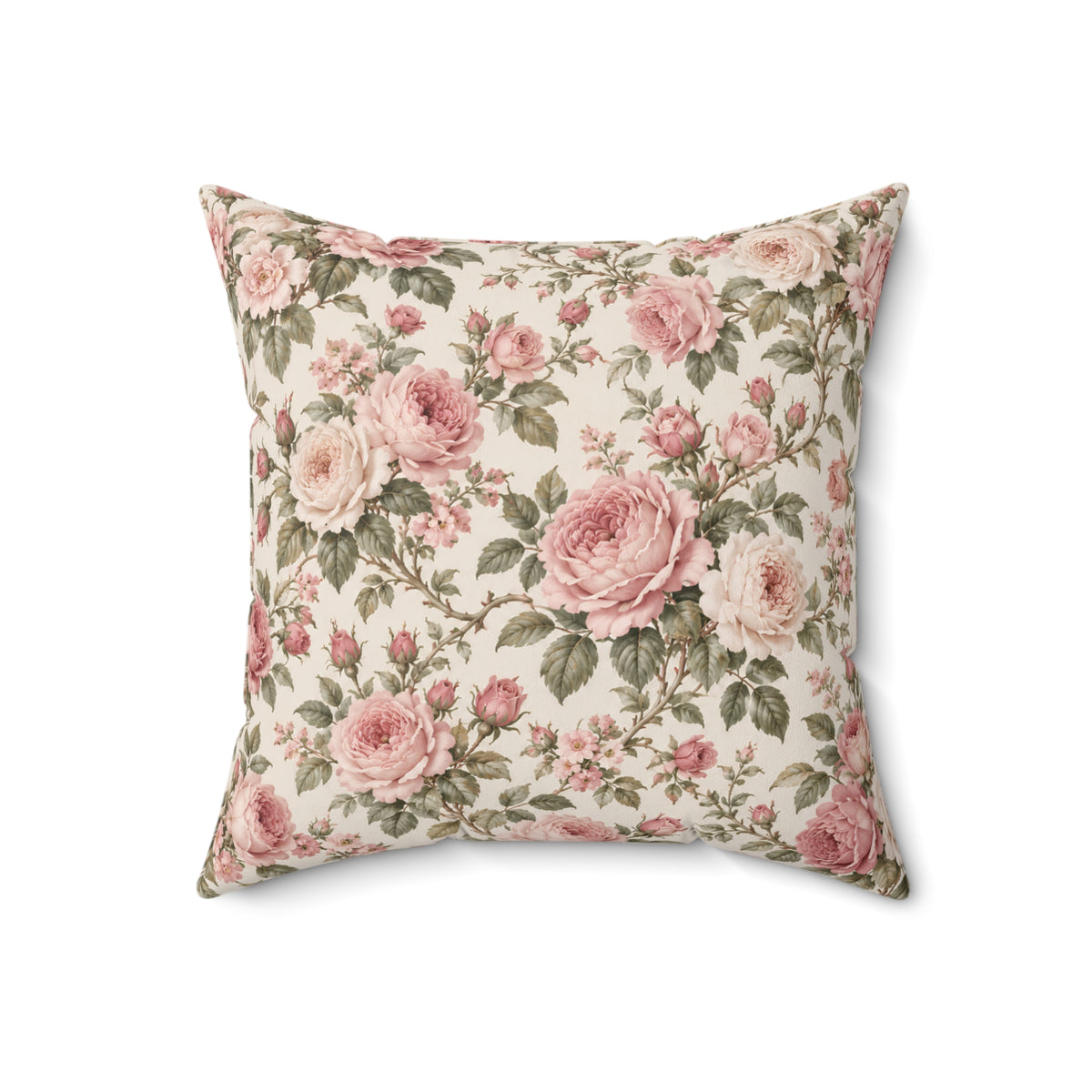 Floral Vintage Rose Pillow
