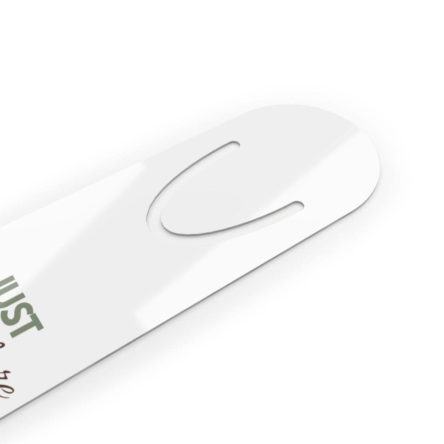 Bookmark — "Just One More Chapter" Floral Reading Metal Bookmark