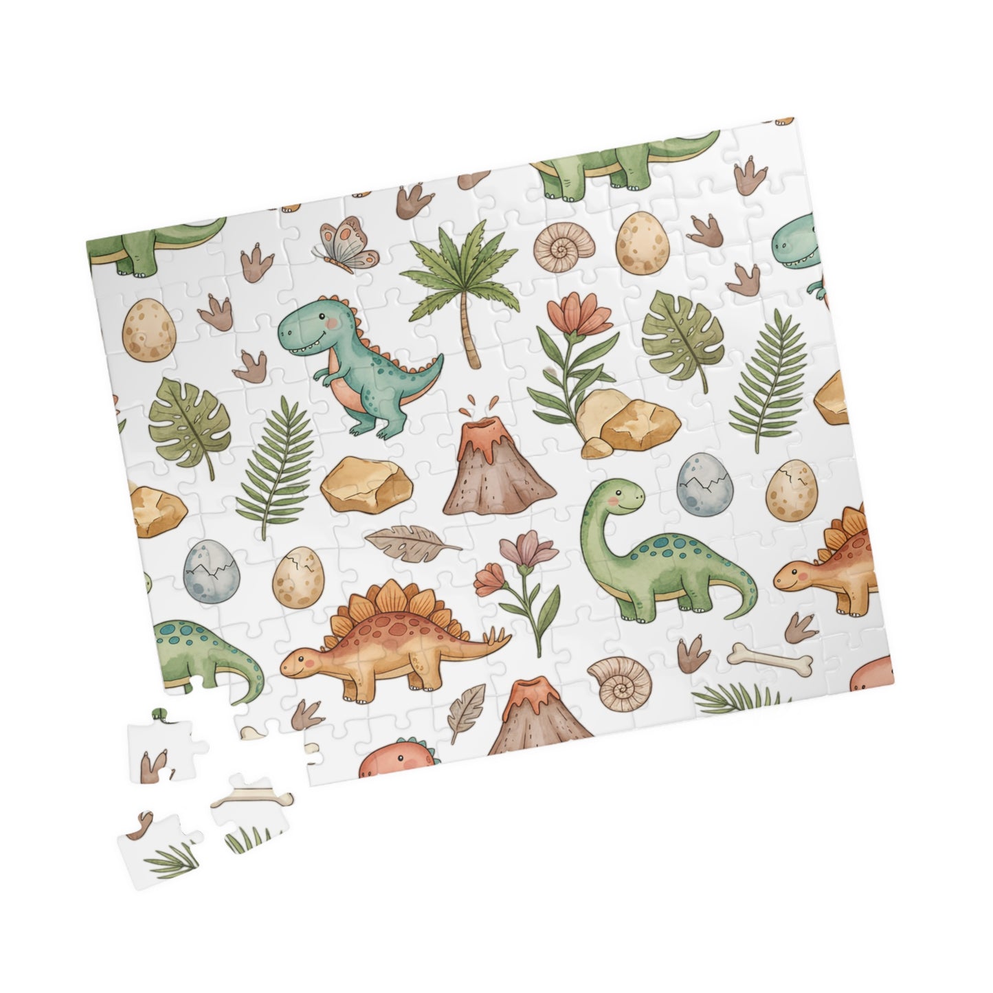 Kids’ Dino Pattern Jigsaw Puzzle – Cute Dinosaur Puzzle for Toddlers & Families (110–1014 pcs)