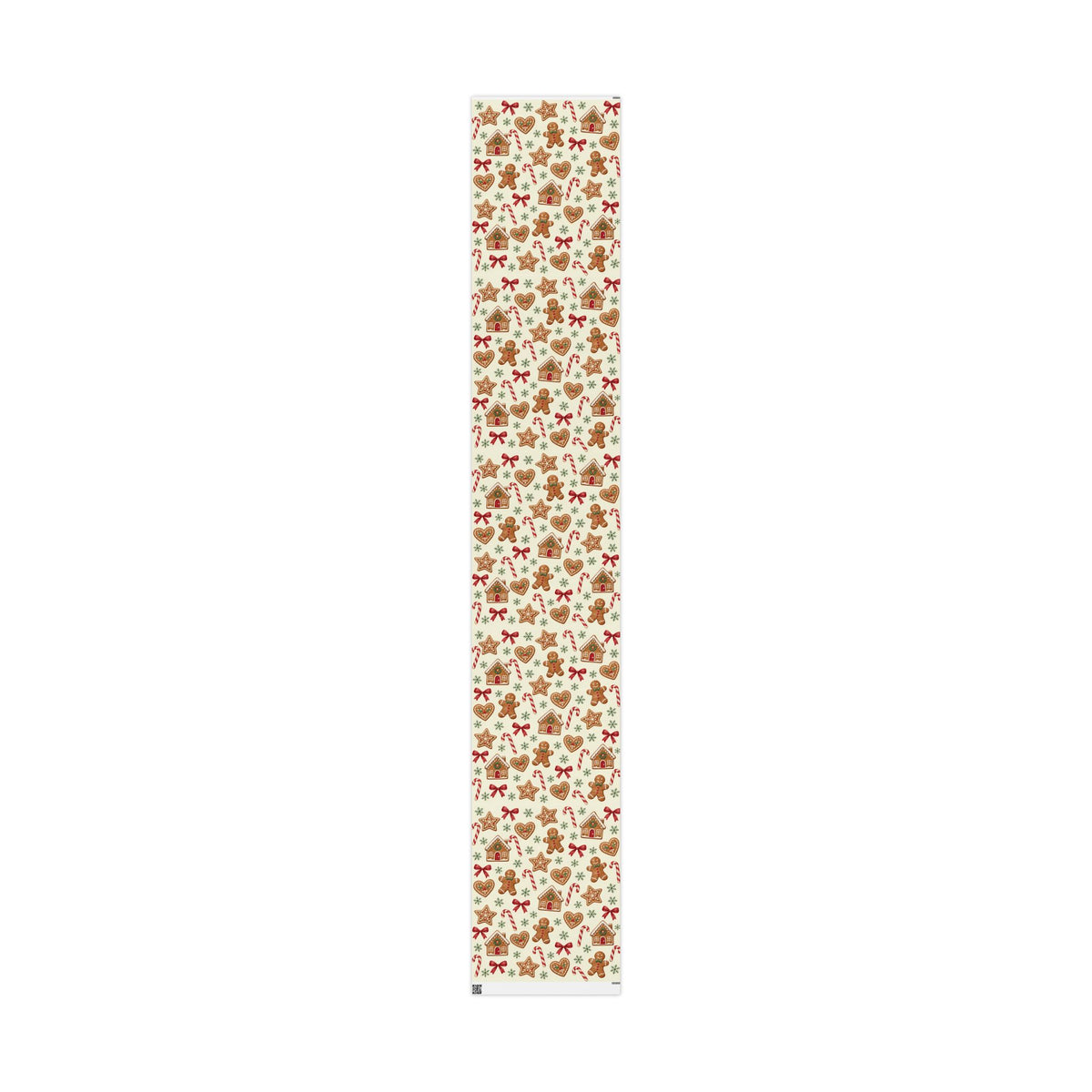 Christmas Candy Cane & Gingerbread Wrapping Paper