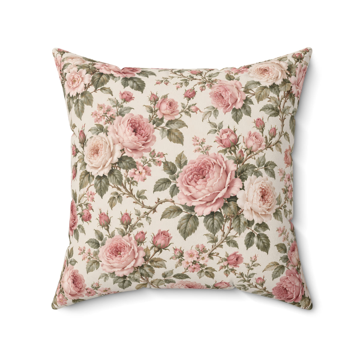Floral Vintage Rose Pillow