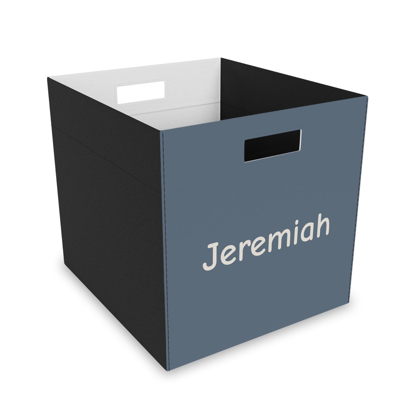 Personalized Felt Storage Box - Custom Name Kids Toy & Nursery Organizer