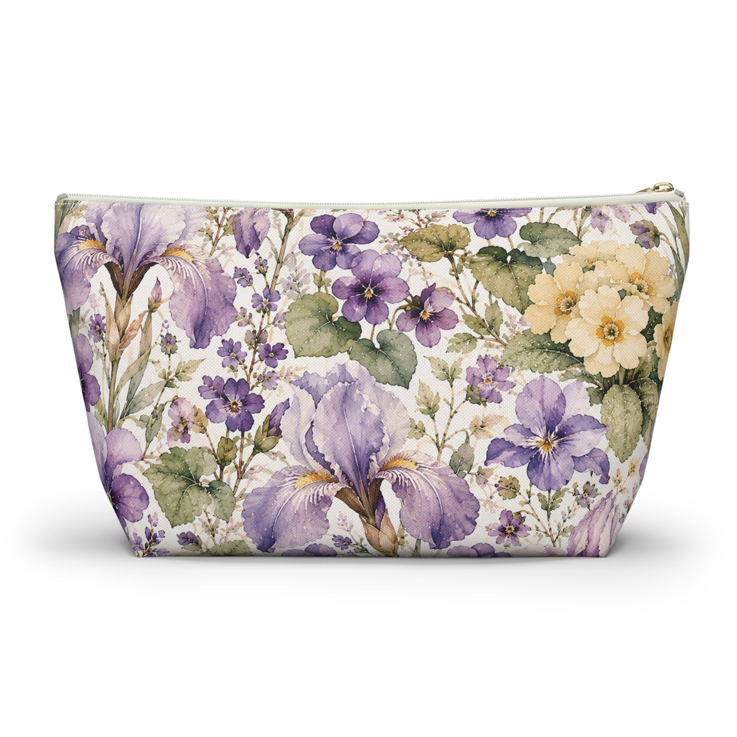 Floral Iris Accessory Pouch