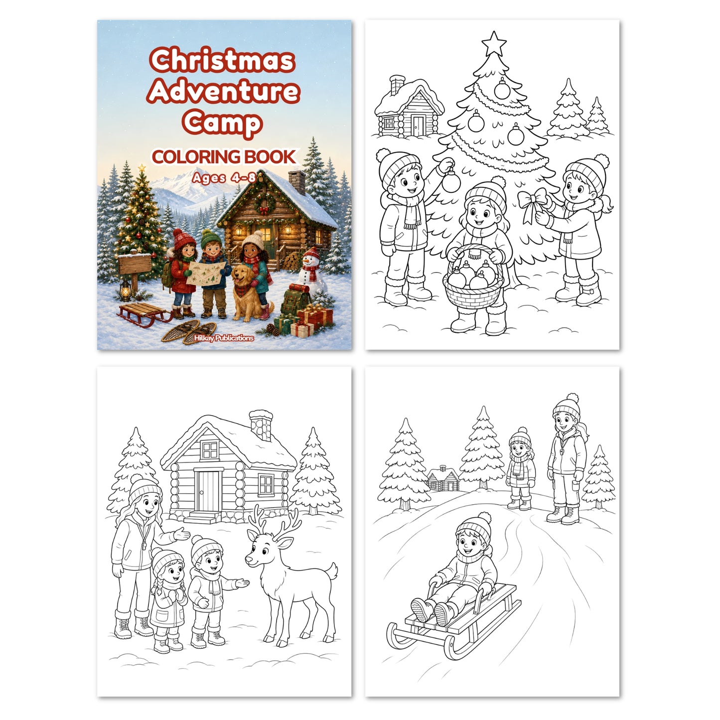 Adventure Camp Coloring Book Bundle | 5 Printable Kids Coloring Books