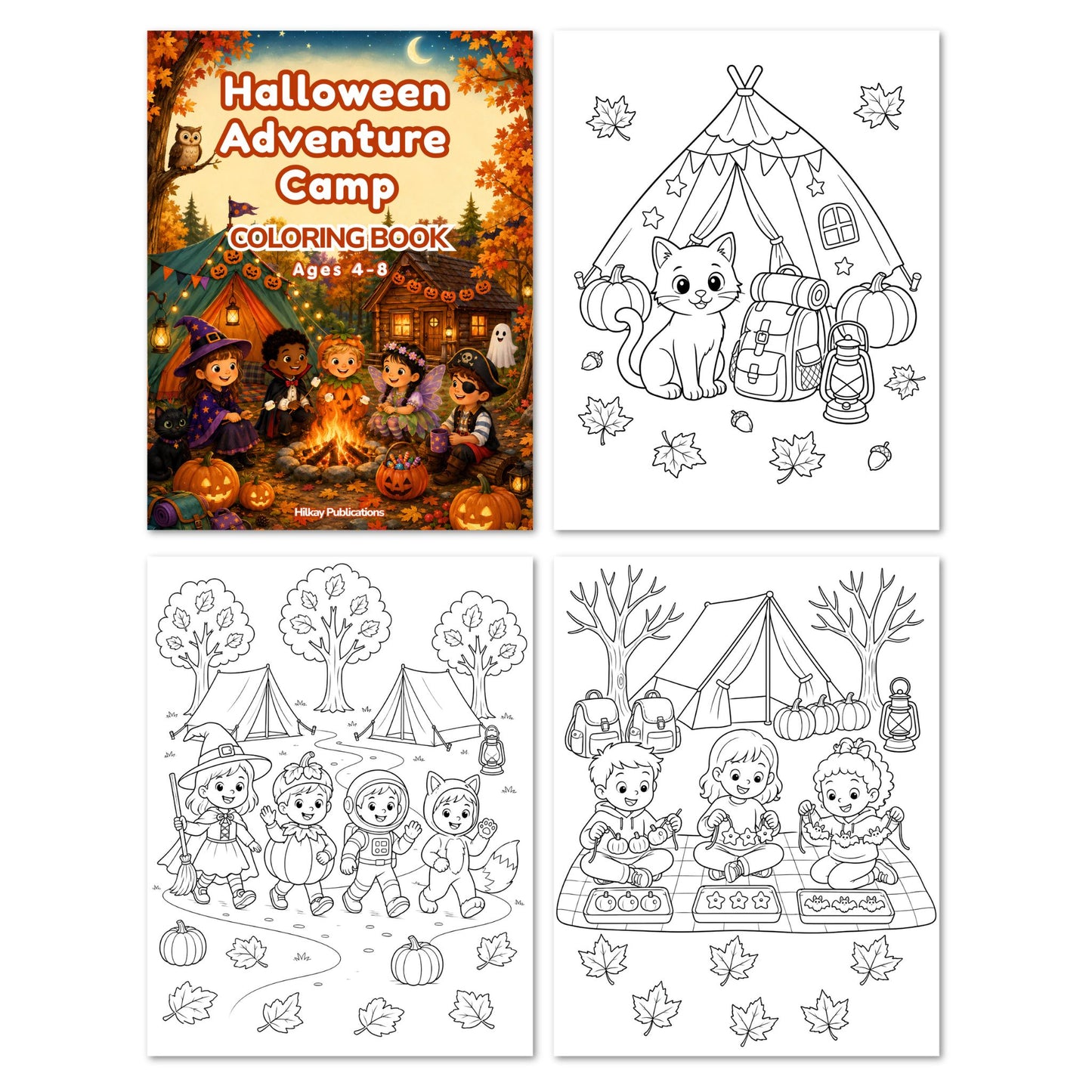 Adventure Camp Coloring Book Bundle | 5 Printable Kids Coloring Books