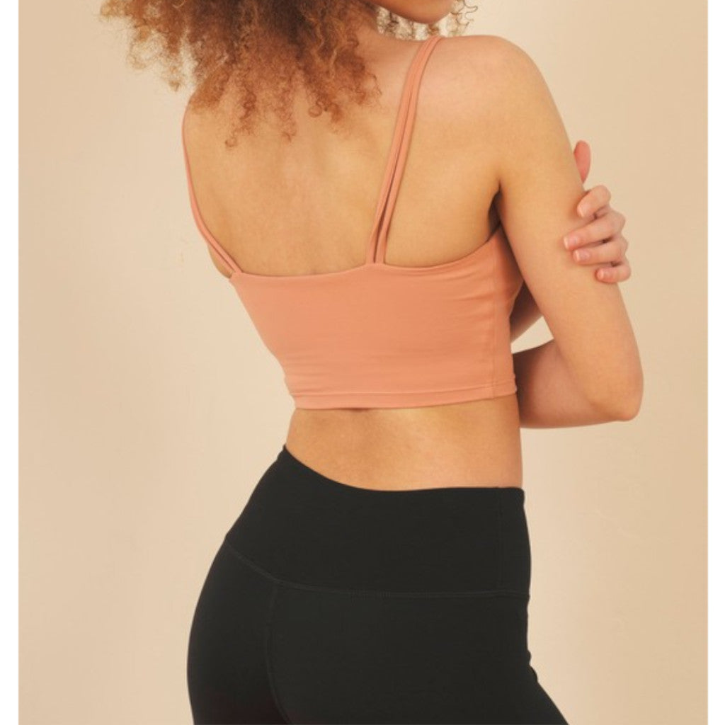 Apricot Naomi Double Strap Sports Bra Back view