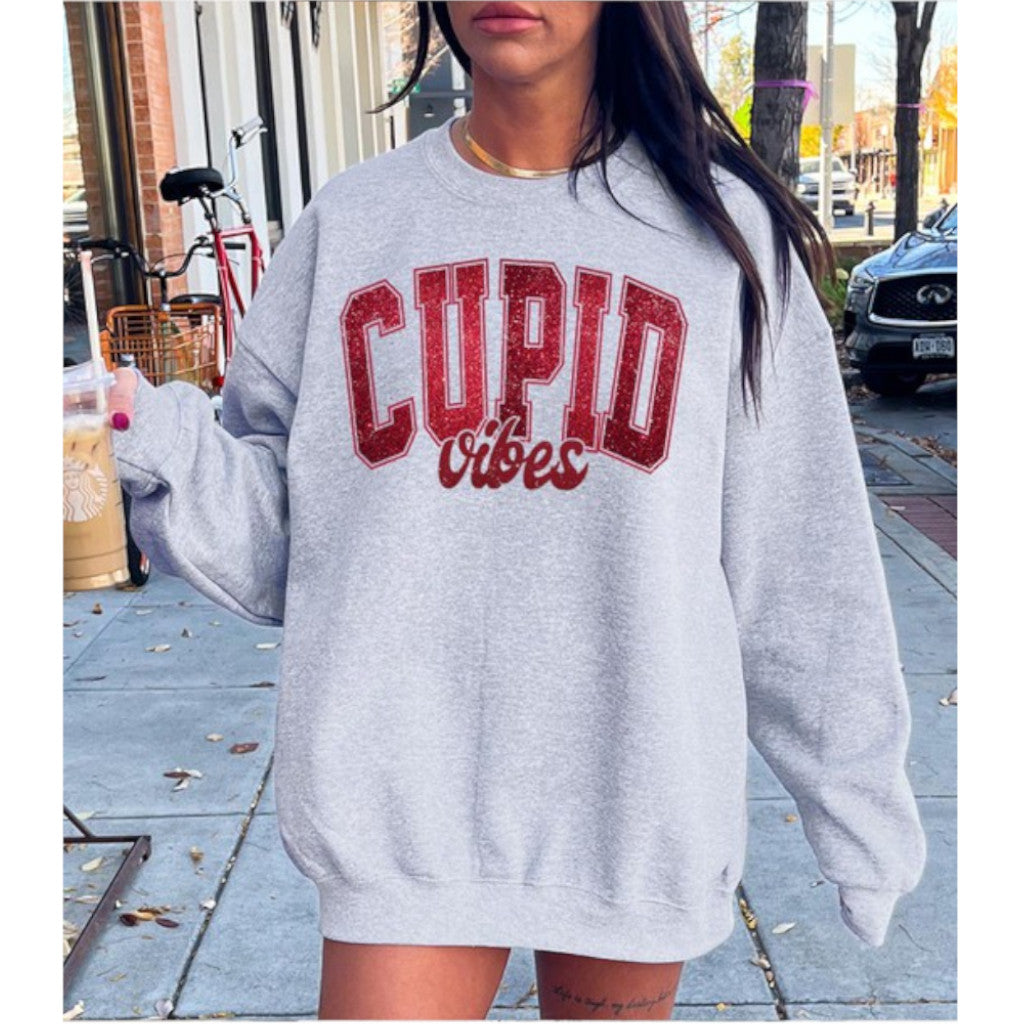 Ash Cupid Vibes Fleece Sweatshirt