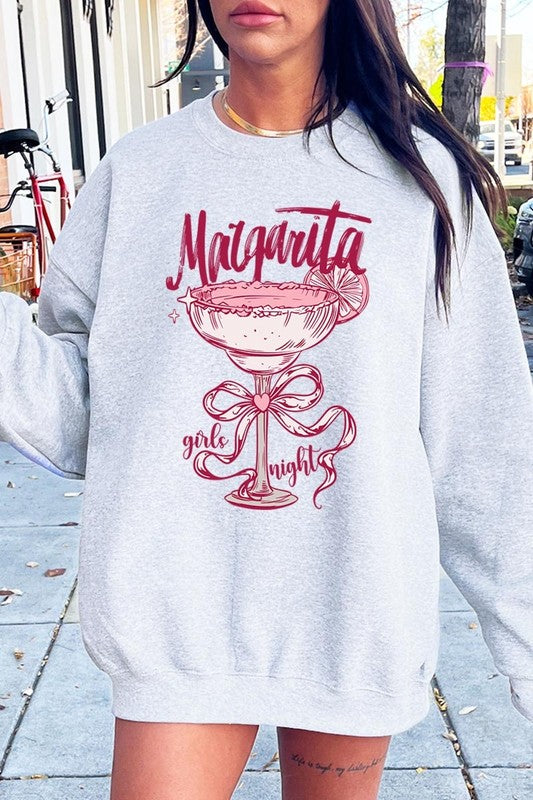 Ash Margarita Girls Night Graphic Sweatshirt