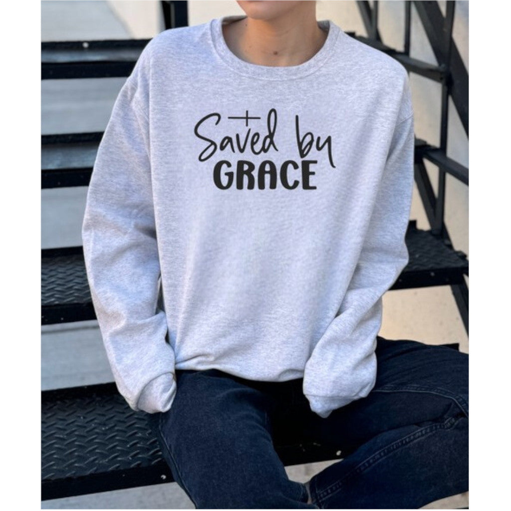 Ash Saved by Grace Graphic Sweatshirt