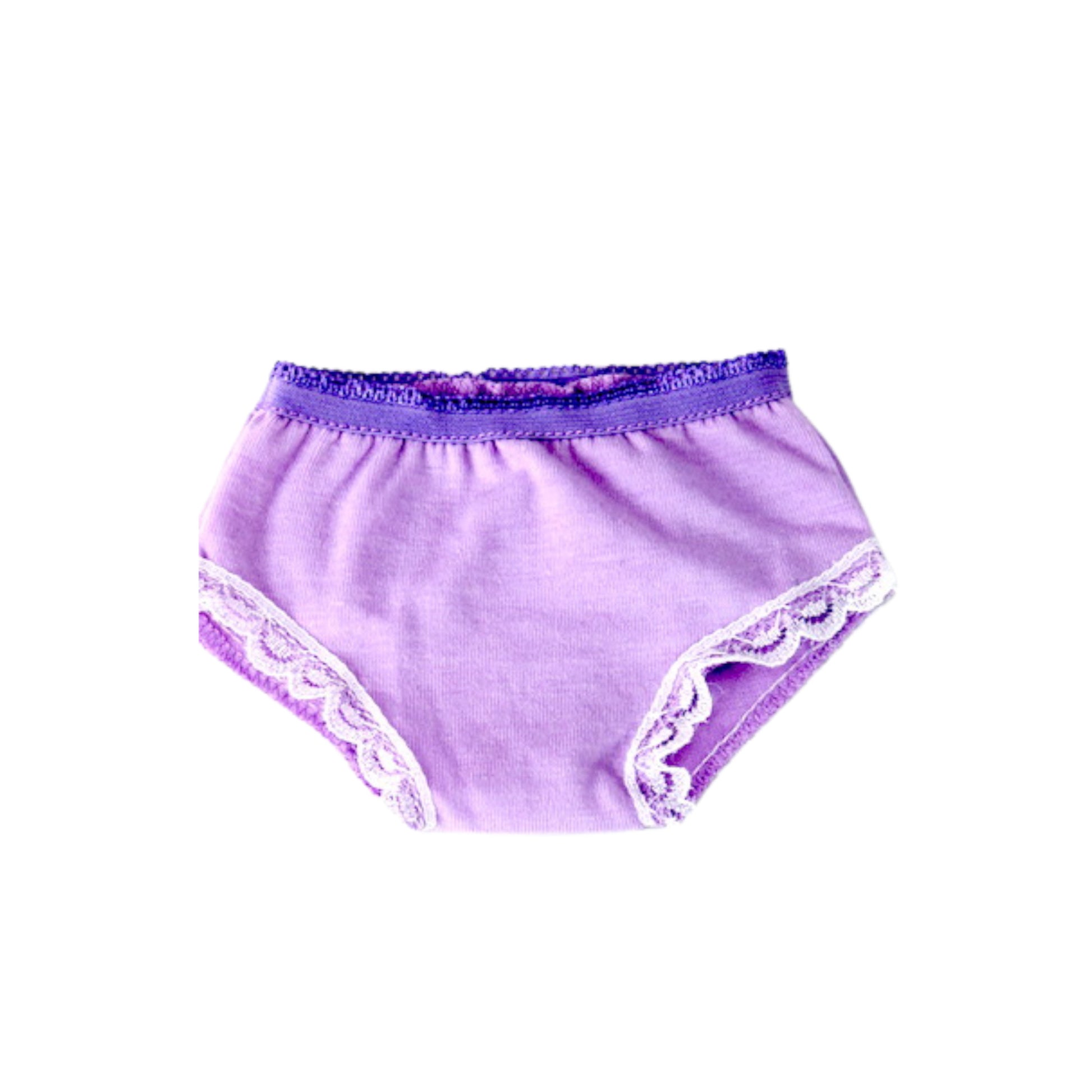 Assorted Lace-Trimmed Panties for 18-inch dolls - Purple panties