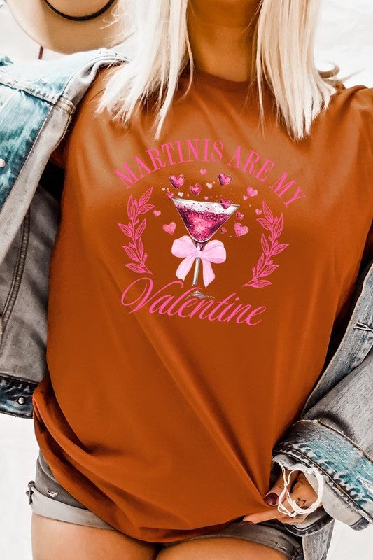 Autumn Martinis Are My Valentine Graphic Tee