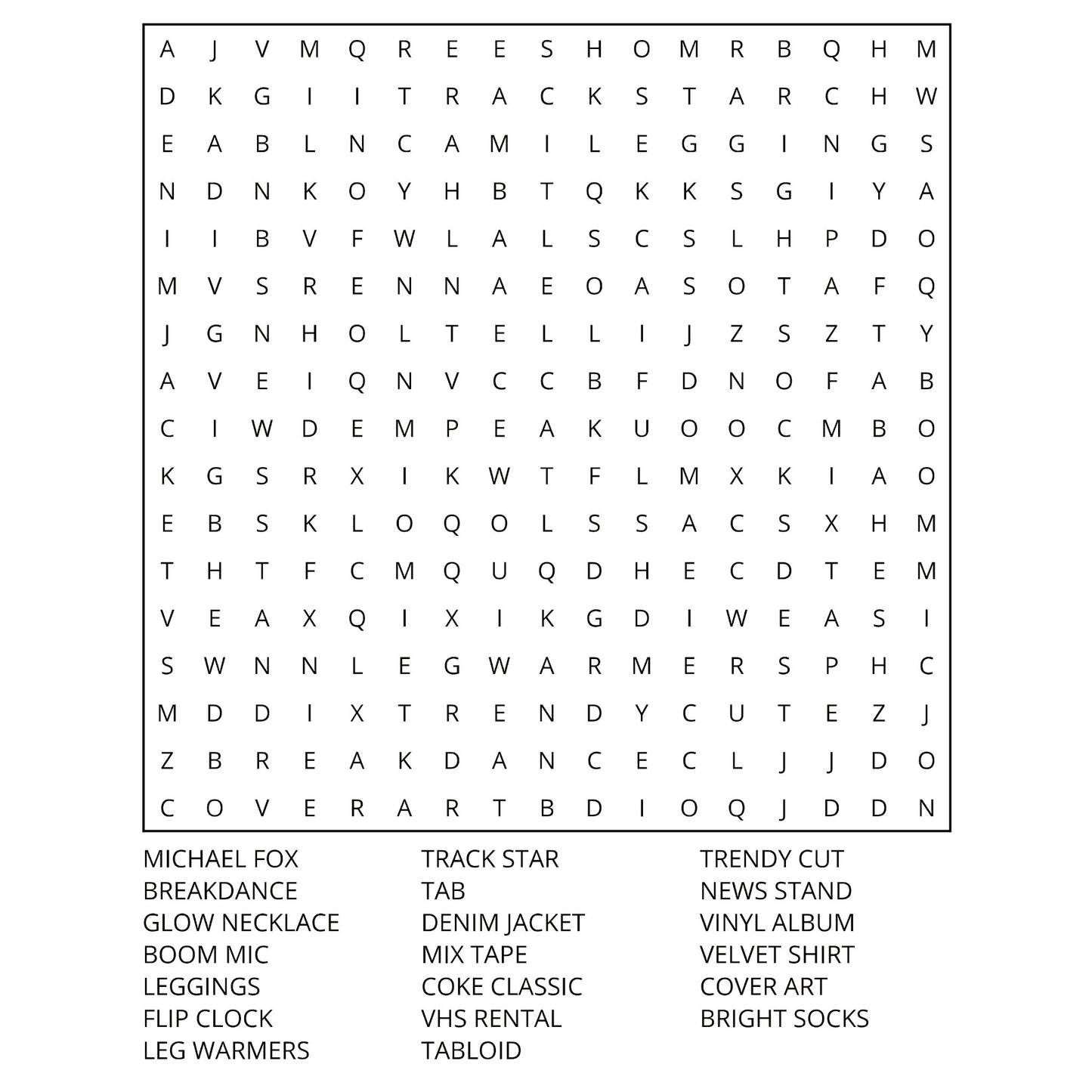 Be Entertained Book II Word Search