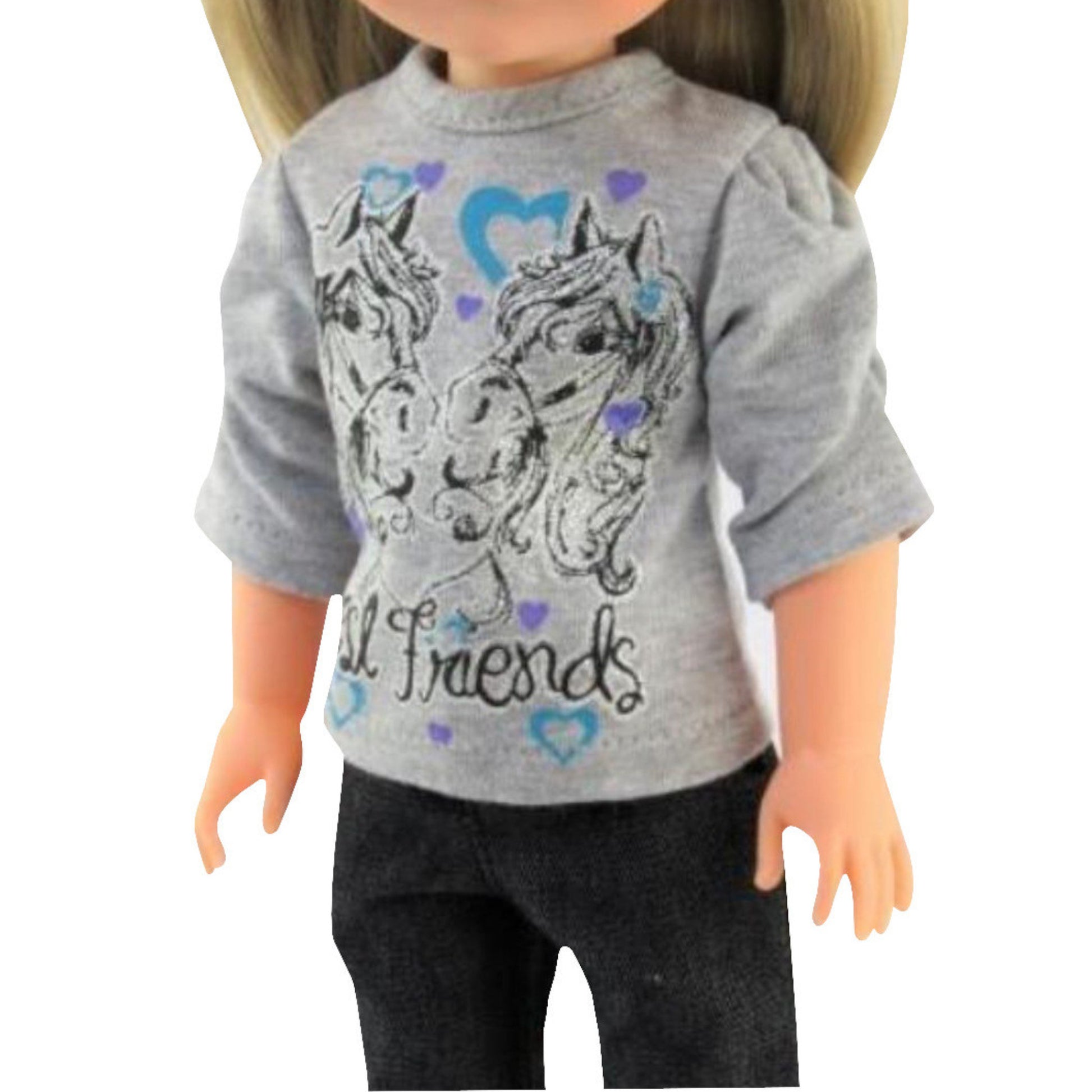 Best Friends Horse Pants Set for 14 1/2-inch dolls with doll Up Close