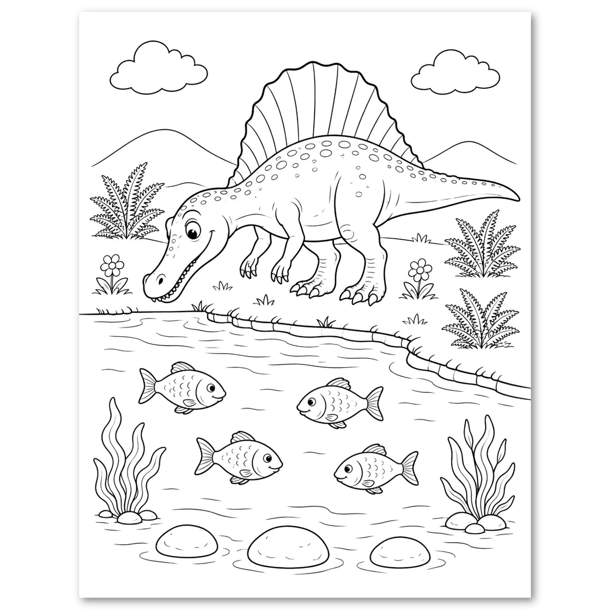 Dinosaur Discovery Coloring Book for Kids | Ages 4–8