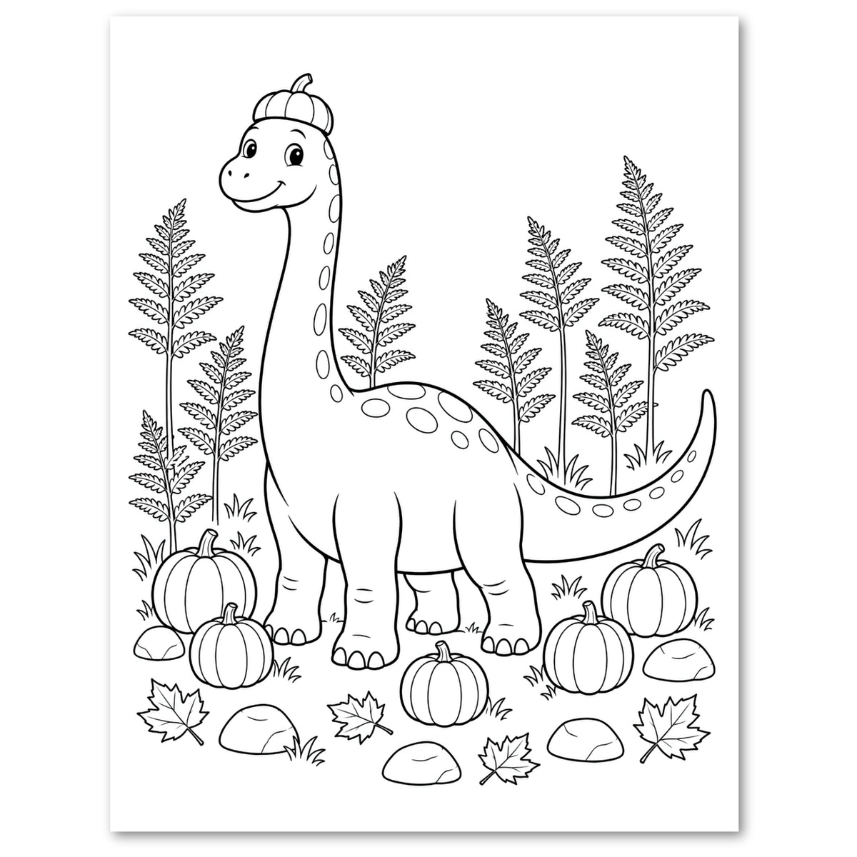 Halloween Dinosaur Discovery Coloring Book for Kids | Ages 4–8