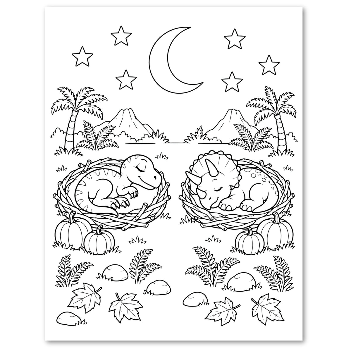 Halloween Dinosaur Discovery Coloring Book for Kids | Ages 4–8