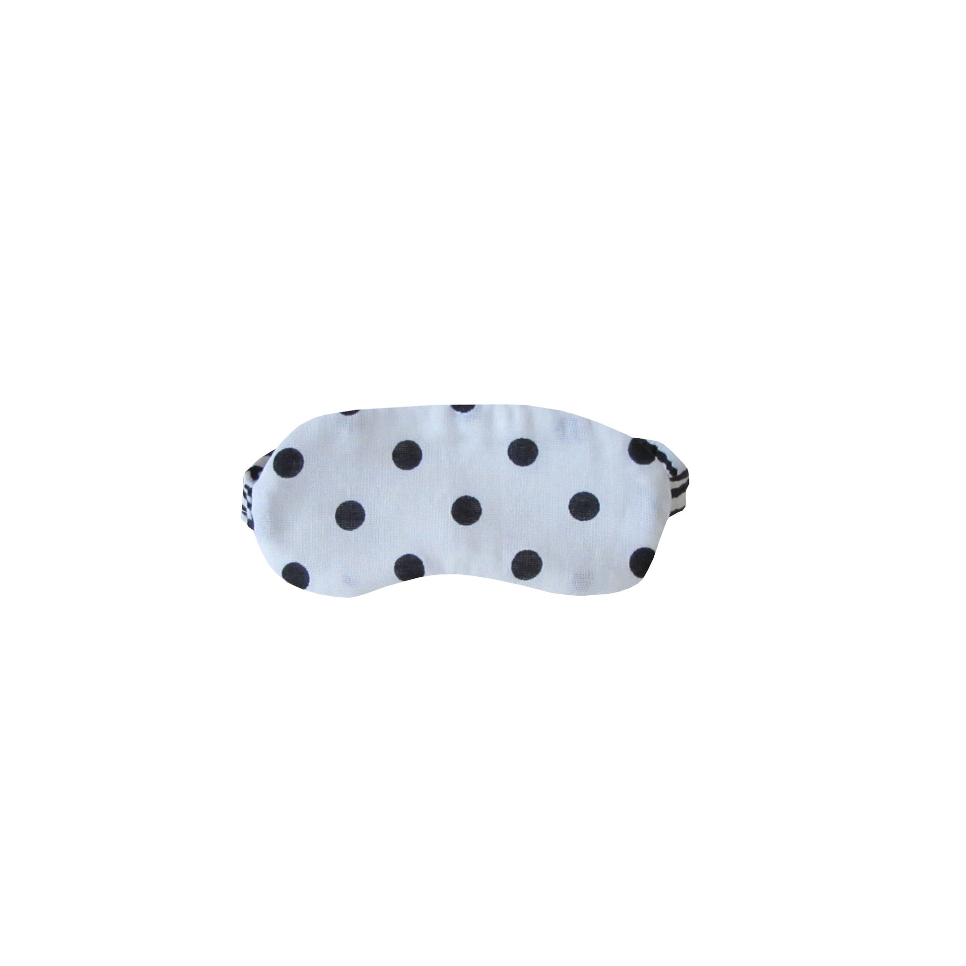 Bllack Dots on White Doll Sleep Mask for 14 1/2-inch dolls