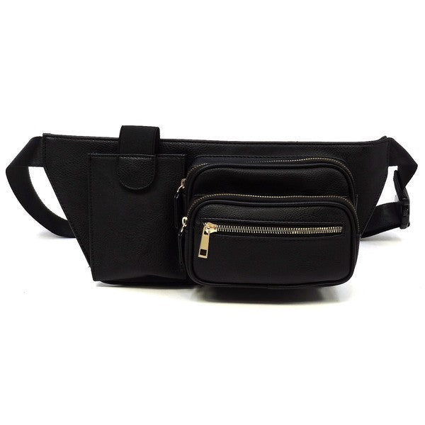 Black Fashion Fanny Bag Waist Bag 