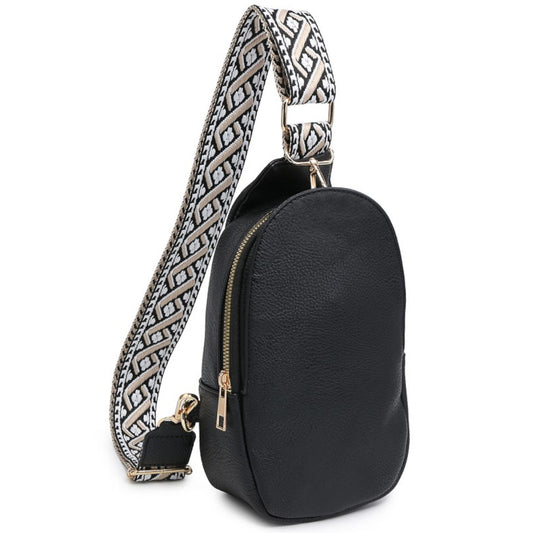 Black Guitar Strap Sling Bag