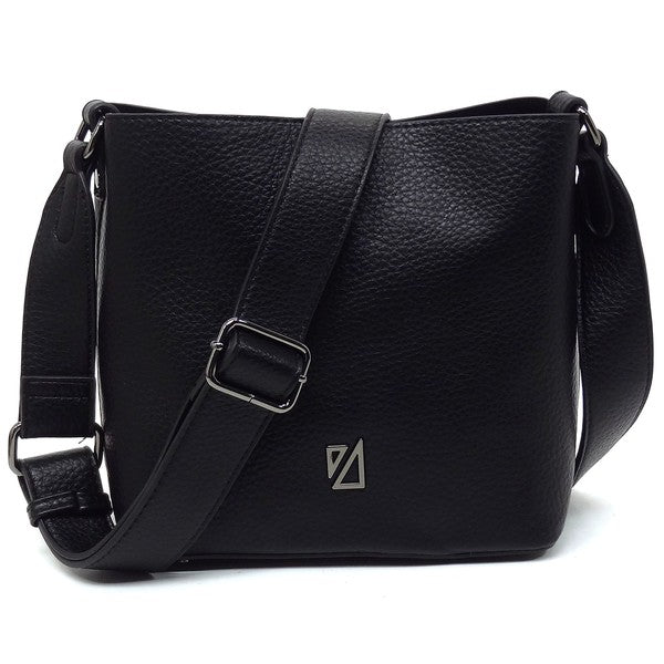 Black IZA CO Bucket Crossbody Bag