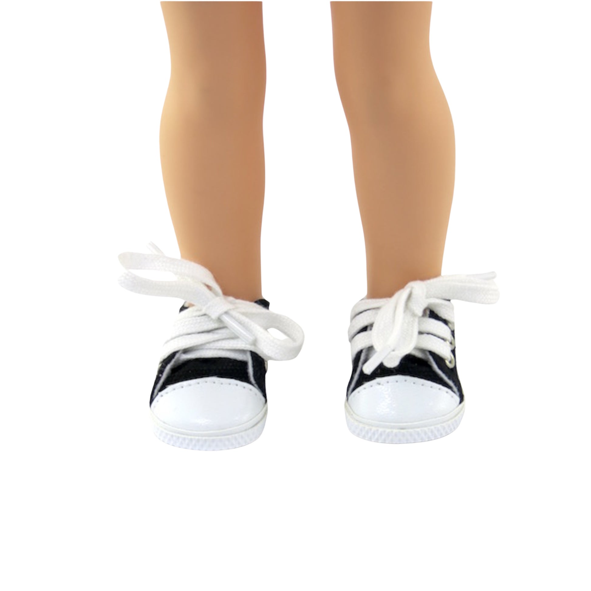 Black Low Cut Sneakers for 14 1/2-inch dolls