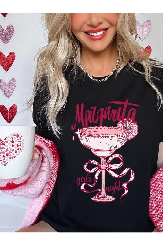 Black Margarita Girls Night Graphic Tee