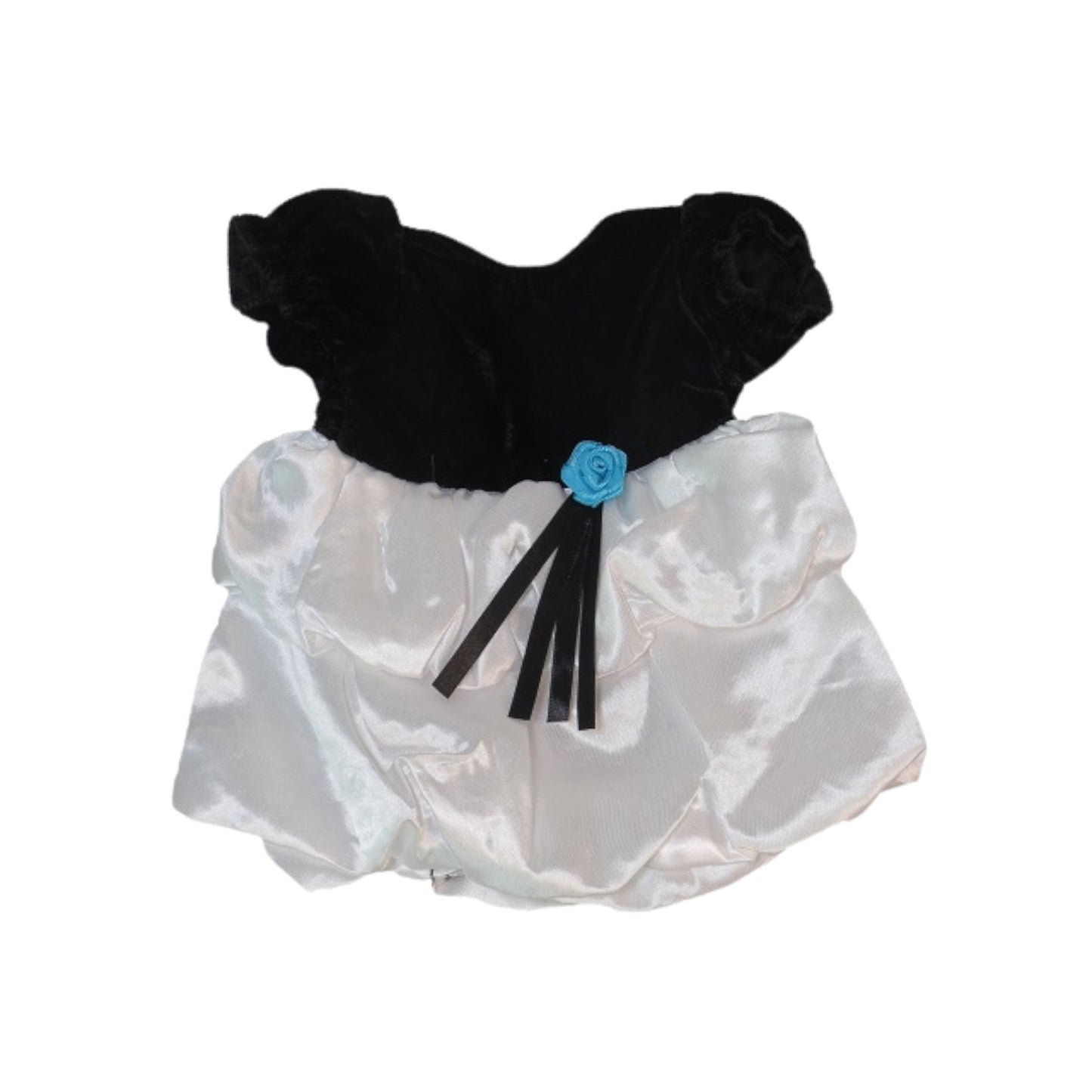 Black and White Dress for 18-inch dolls Flat