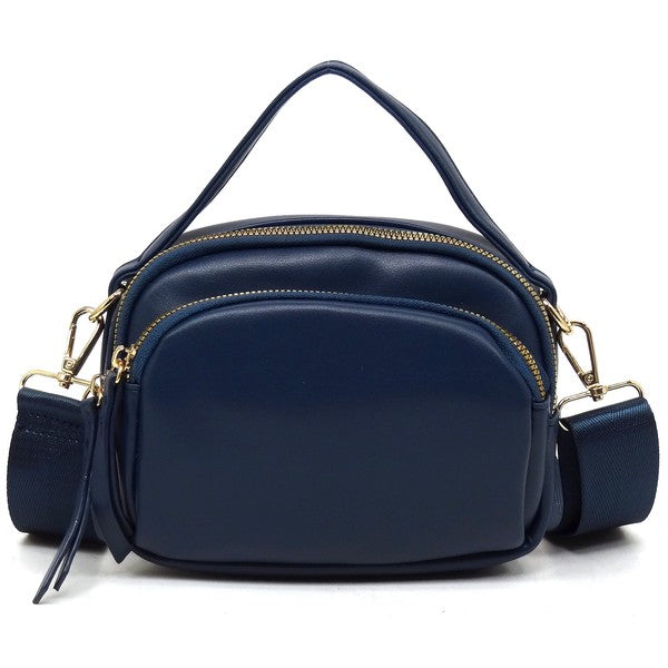 Blue Fashion Top Handle Crossbody Bag