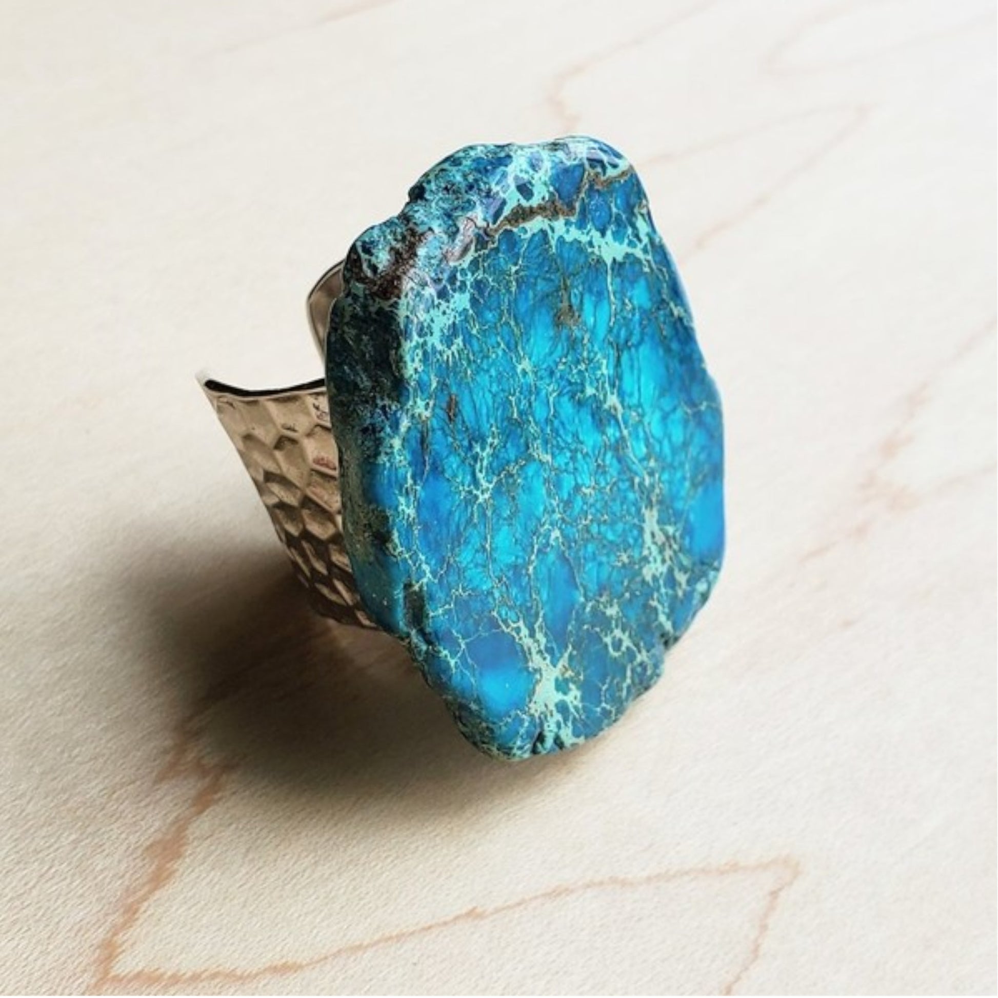 Blue Regalite Chunky Ring