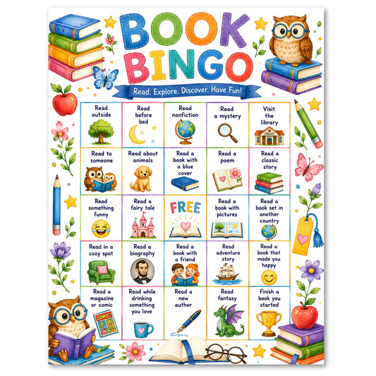 Book Bingo Printable