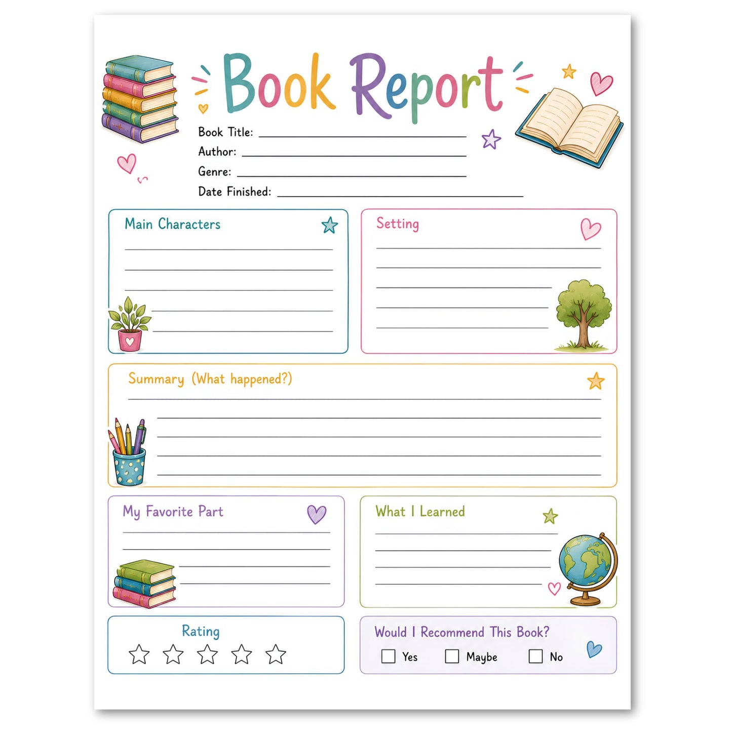 Book Report Printable