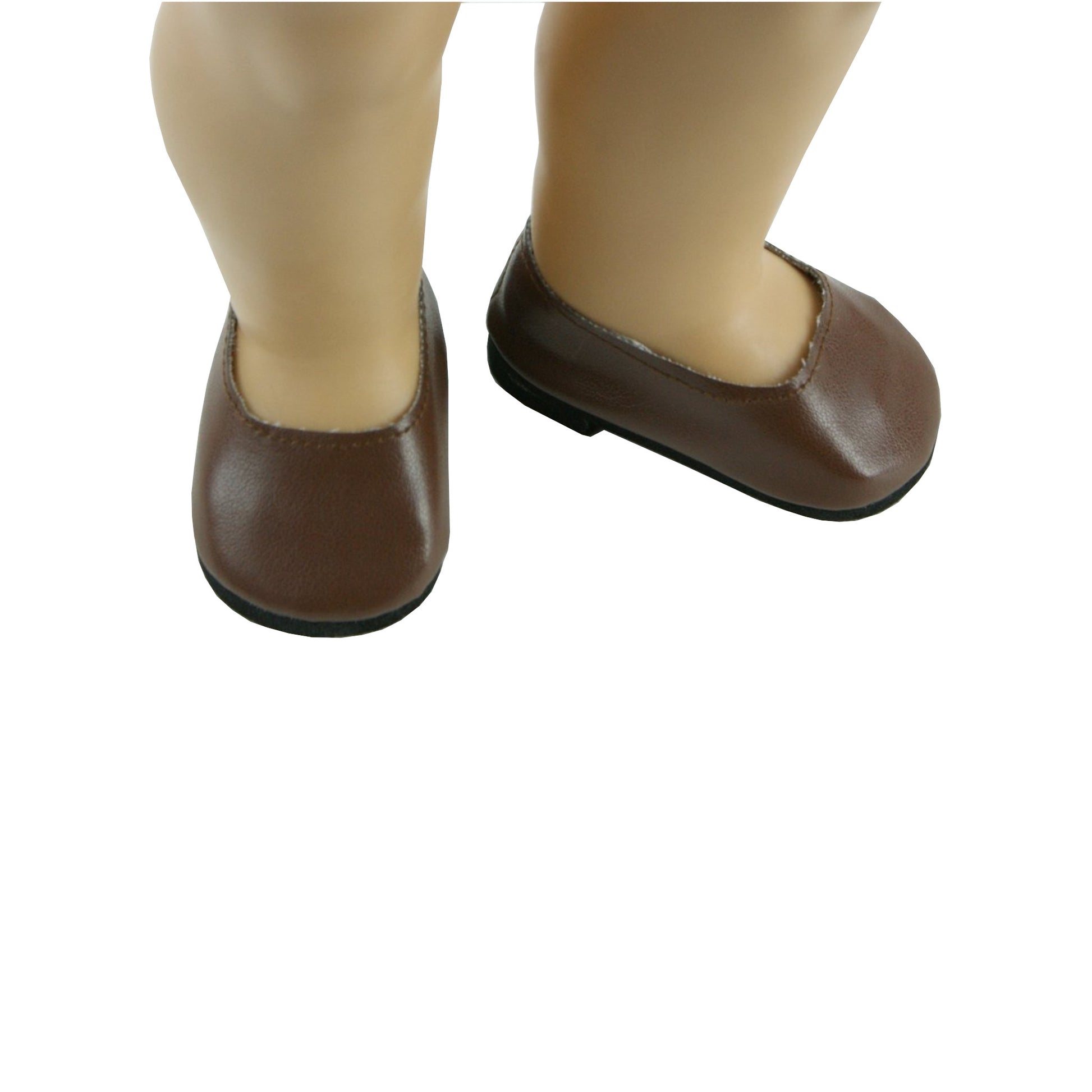 Brown Slip-on Dress Shoes for 18-inch dolls