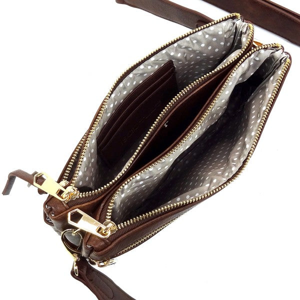 Brown Fashion Crossbody Bag Interior view