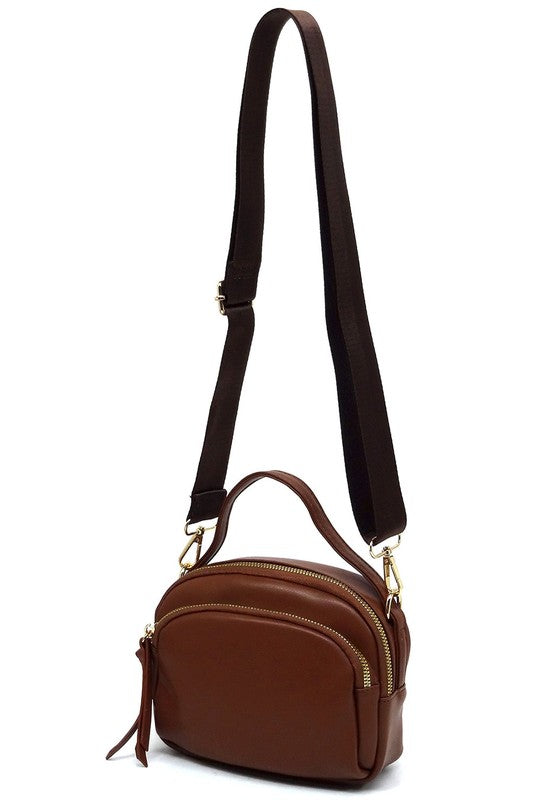 Brown Fashion Top Handle Crossbody Bag Hanging
