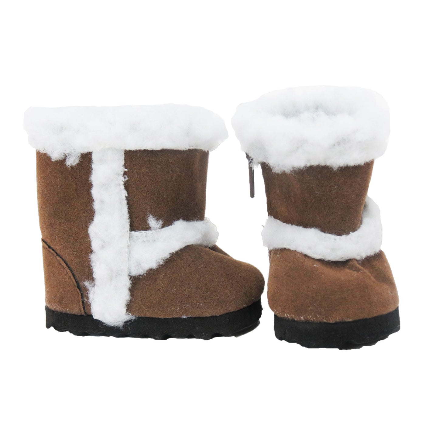 Brown Furry Boots for 18 inch dolls