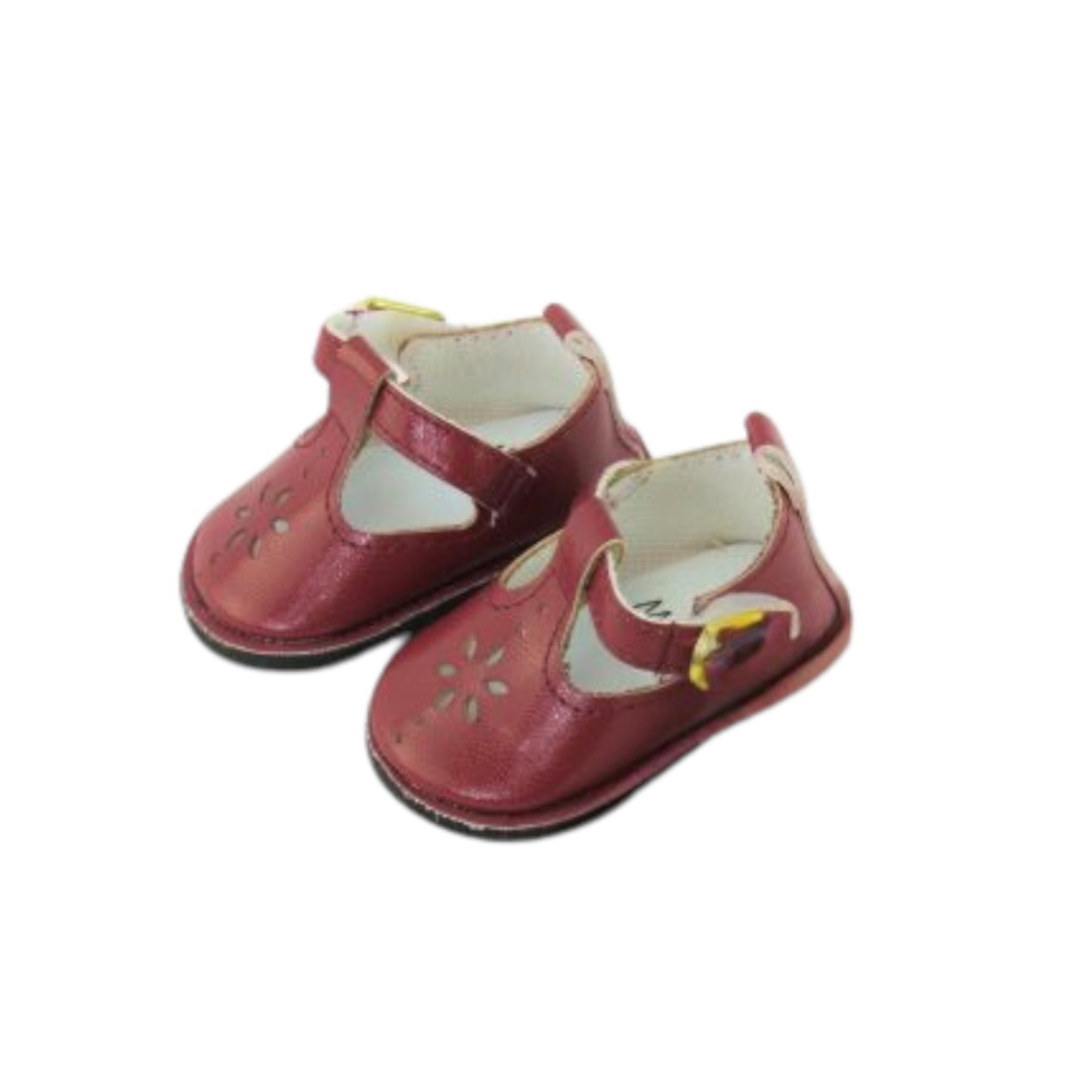 Burgundy MJ Shoes for 18-inch dolls