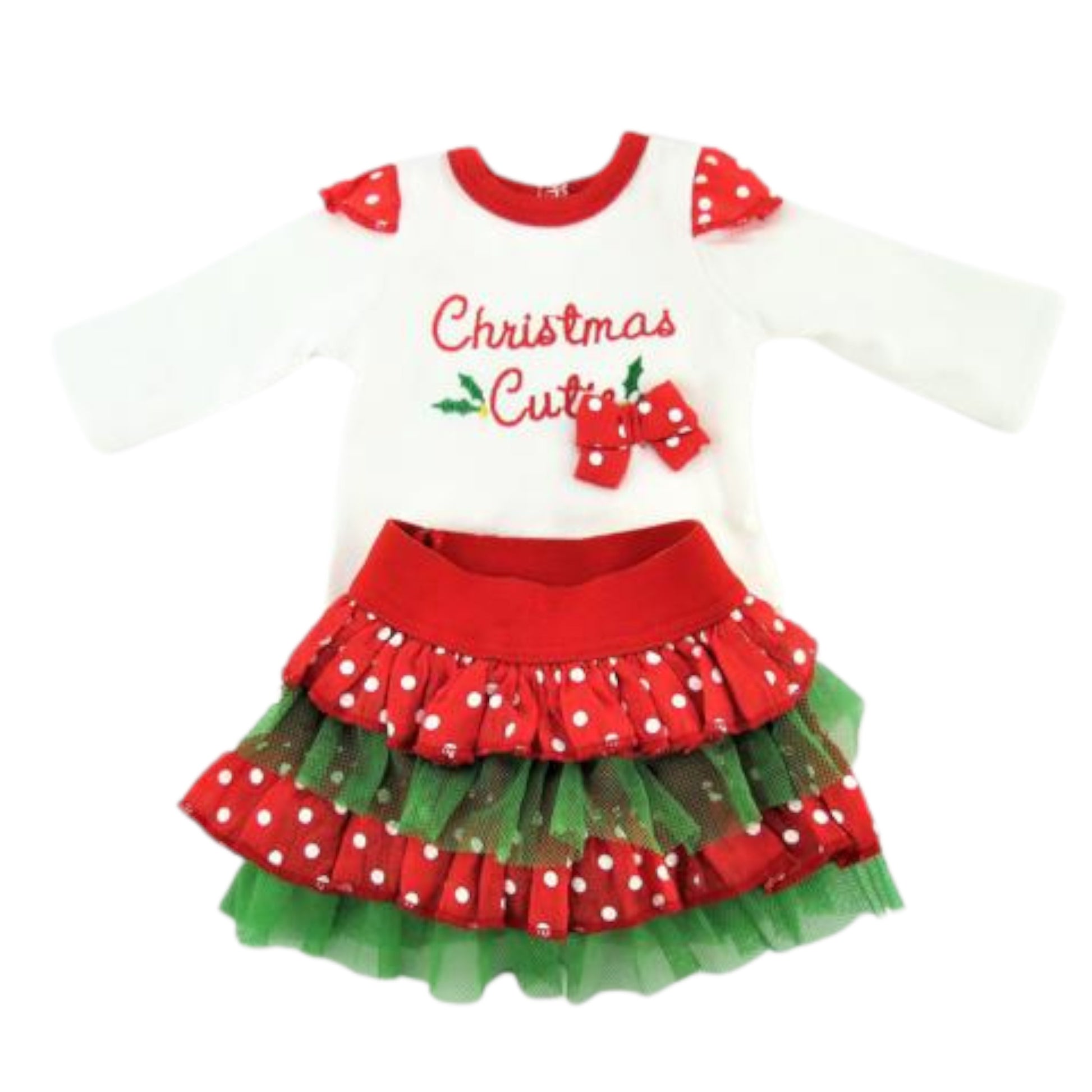 Christmas Cutie Outfit for 18 inch dolls Flat