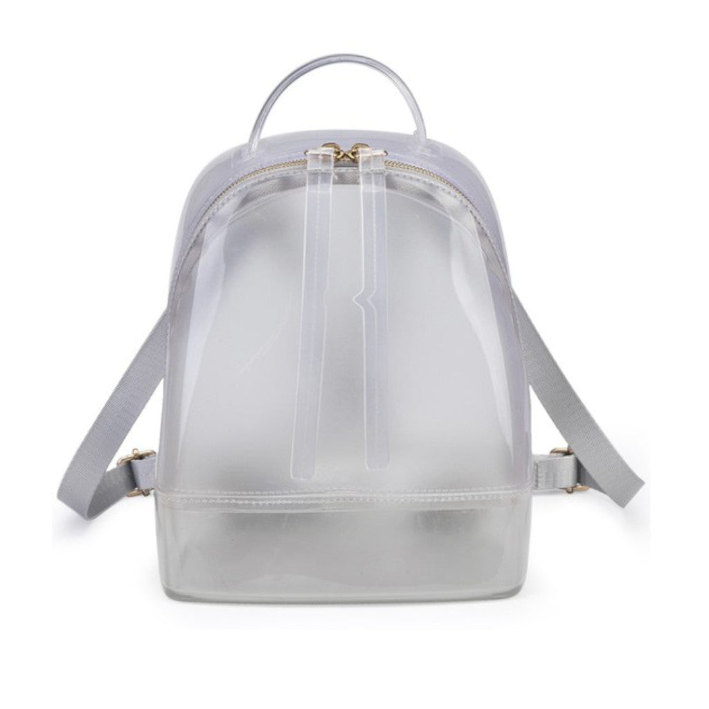 Clear Convertible Jelly Candy Backpack Front view