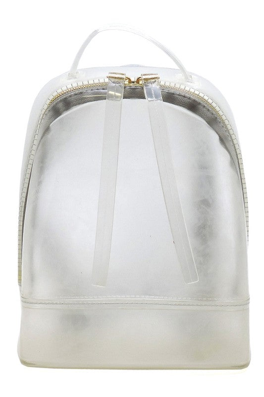 Clear Convertible Jelly Candy Backpack Up Close