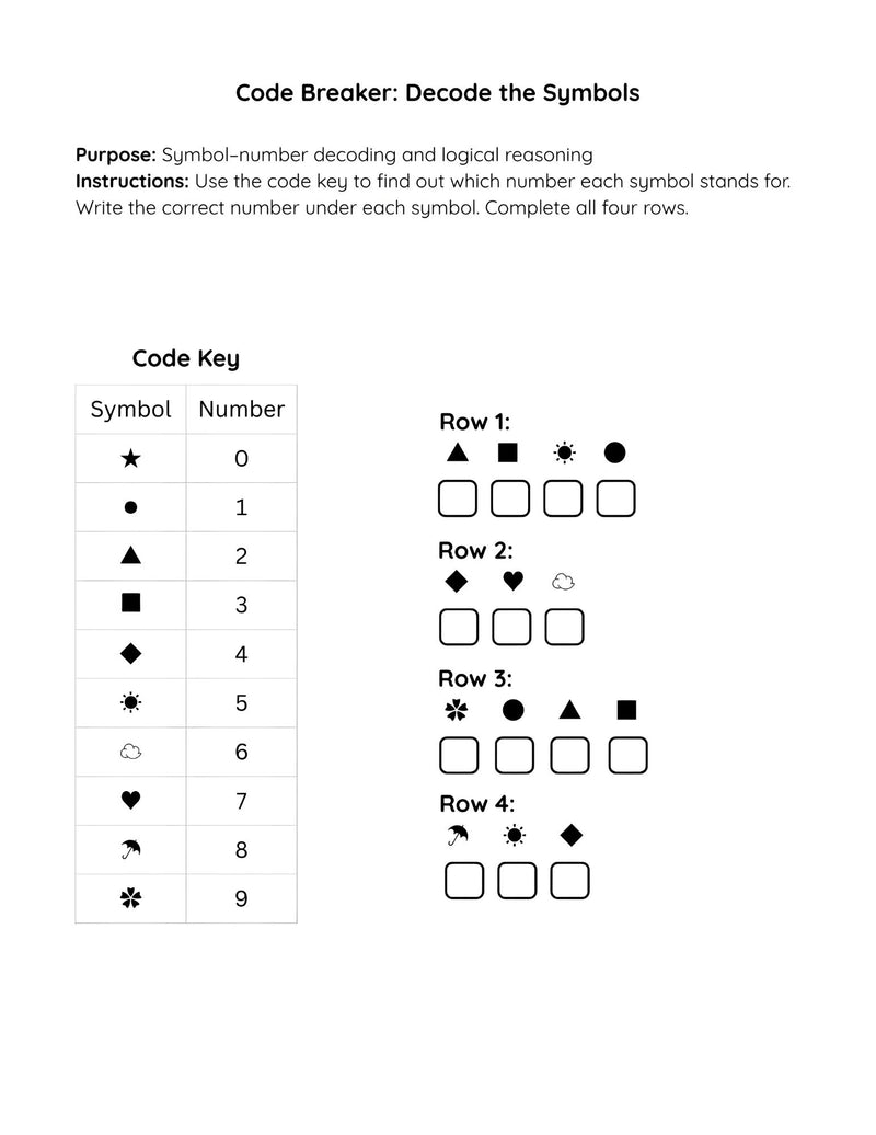Code Breaker : Decode the Symbols