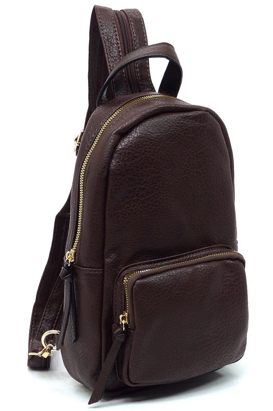 Coffee Calin Sling Backpack Side view