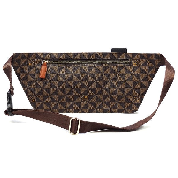 Coffee Tan Monogram Fanny Bag Waist Bag Back view