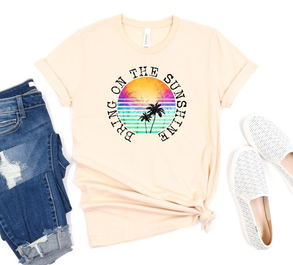 Cream Bring on the Sunshine Softstyle Tee