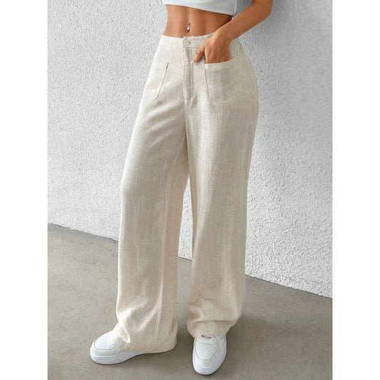 High-Waisted Wide-Leg Pants