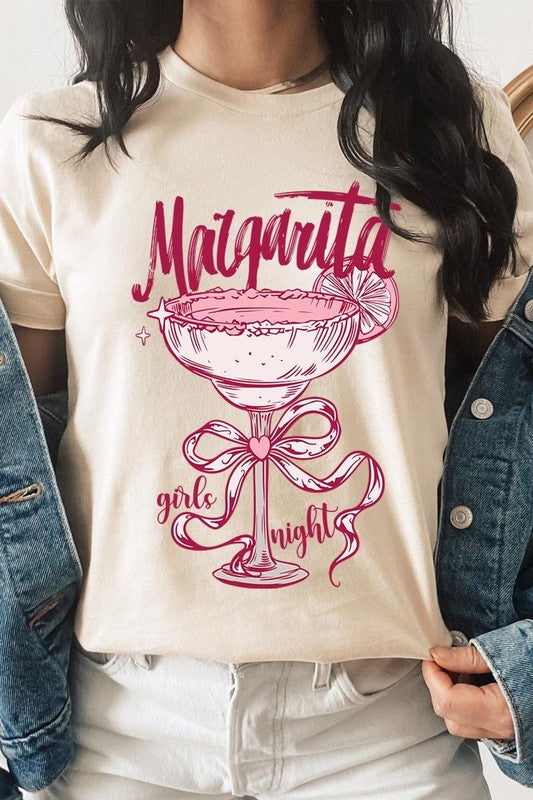 Cream Margarita Girls Night Graphic Tee