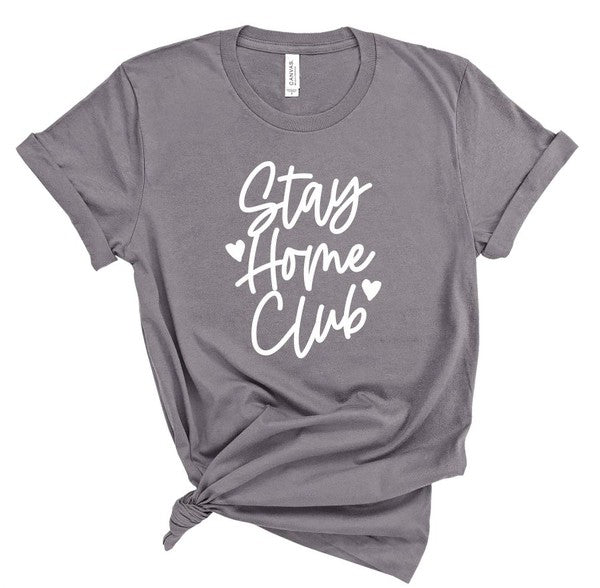 Dark Heather Stay Hom Club Tee