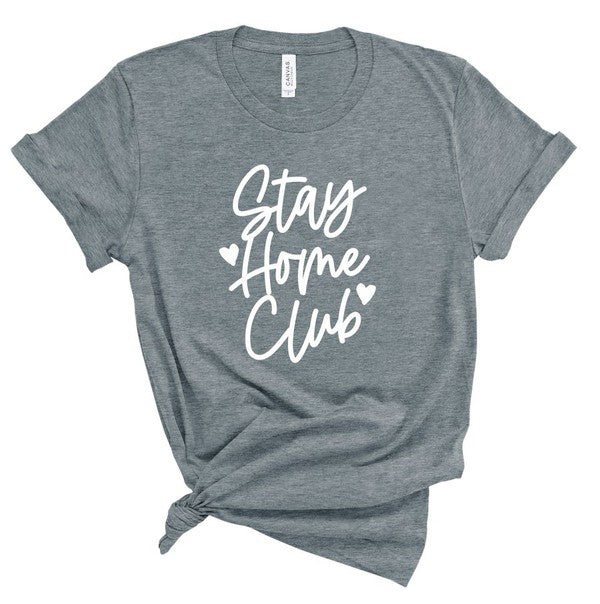 Deep Heather Stay Home Club Tee