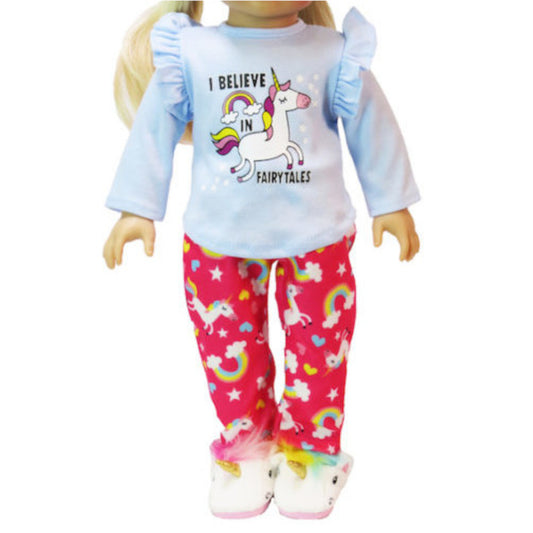 Fairytale Pajamas for 18-inch dolls with doll