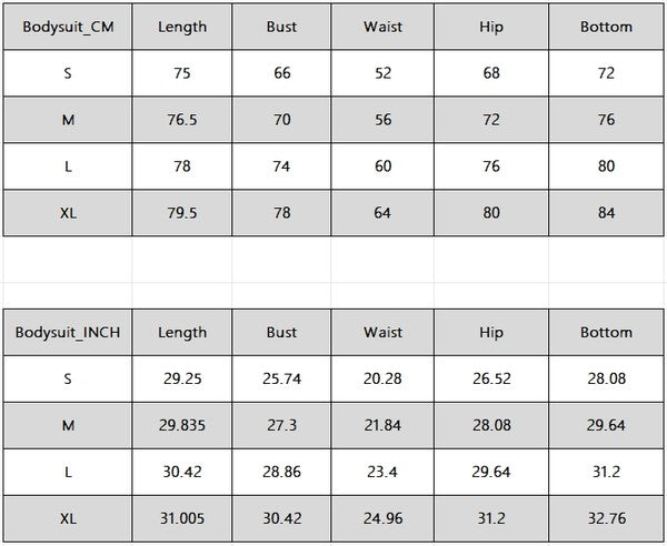 Fashionable Slim Skinny Hip Wrap Dress Size Chart
